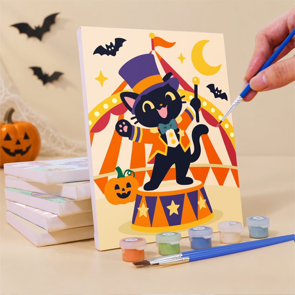Halloween Circus Animals mini paint by numbers – image 3