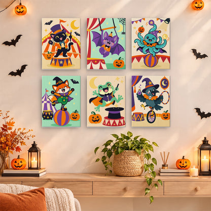 Halloween Circus Animals mini paint by numbers – image 14