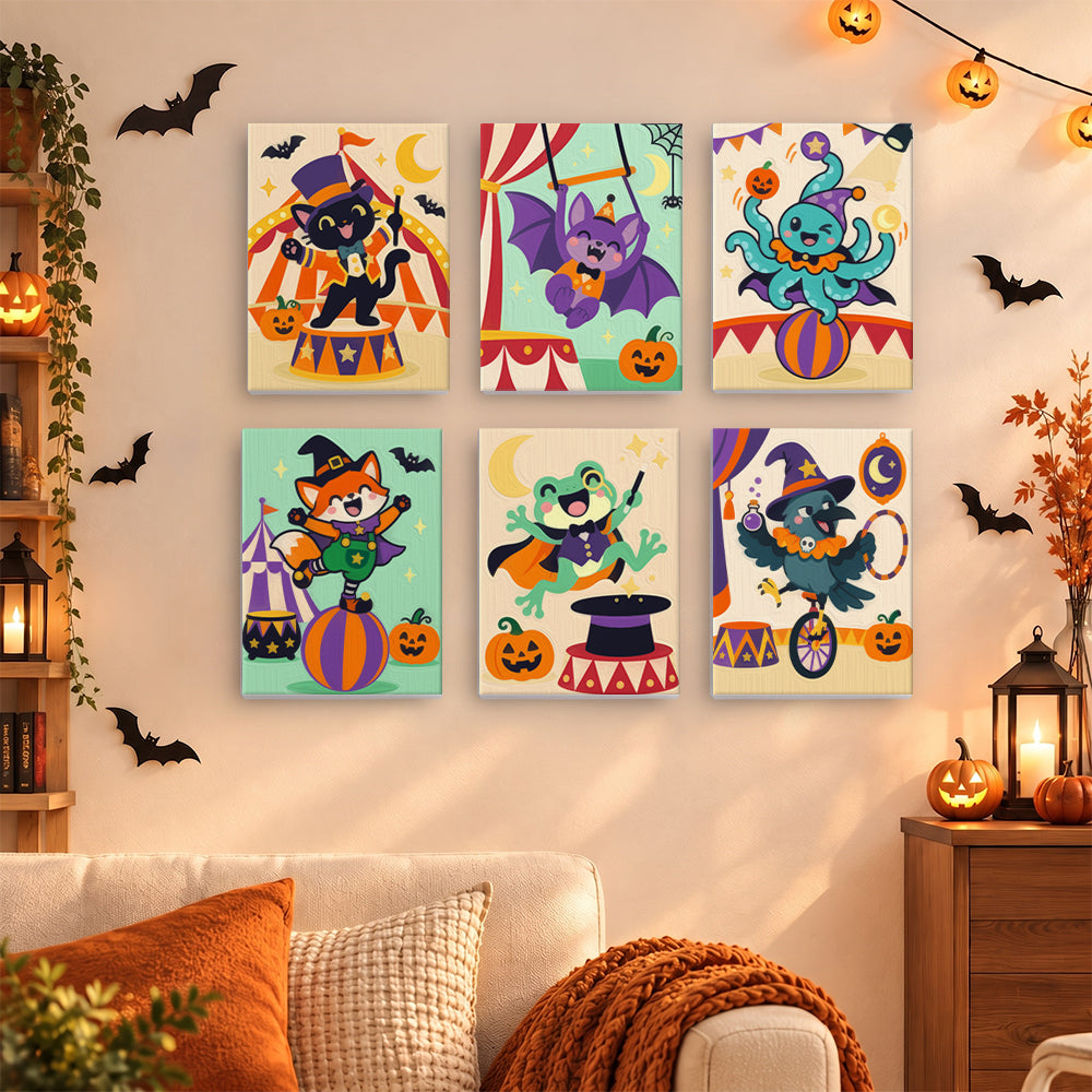 Halloween Circus Animals mini paint by numbers – image 15