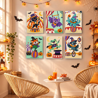 Halloween Circus Animals mini paint by numbers – image 16