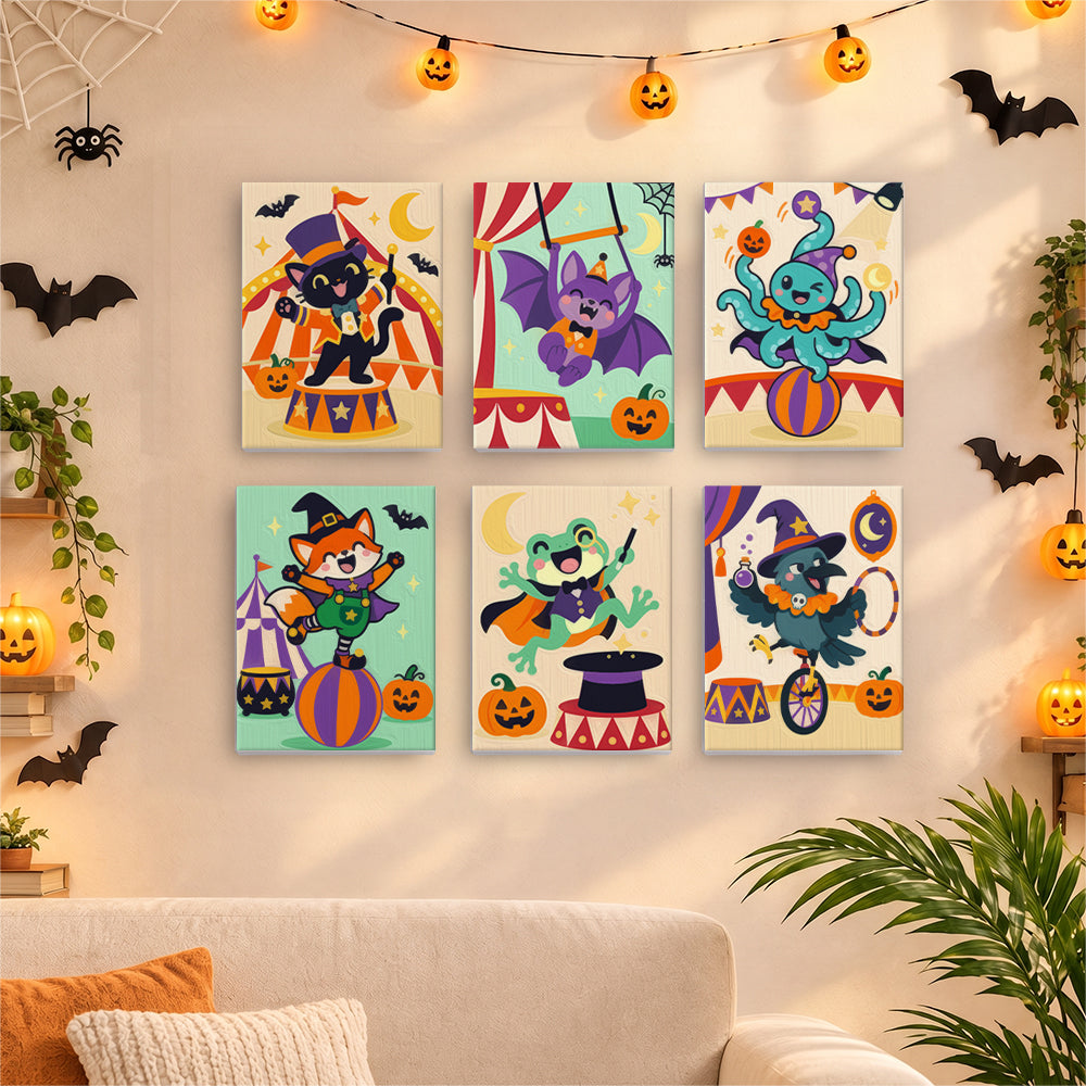 Halloween Circus Animals mini paint by numbers – image 17