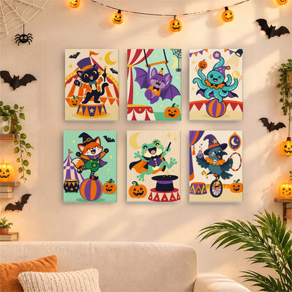 Halloween Circus Animals mini paint by numbers – image 17