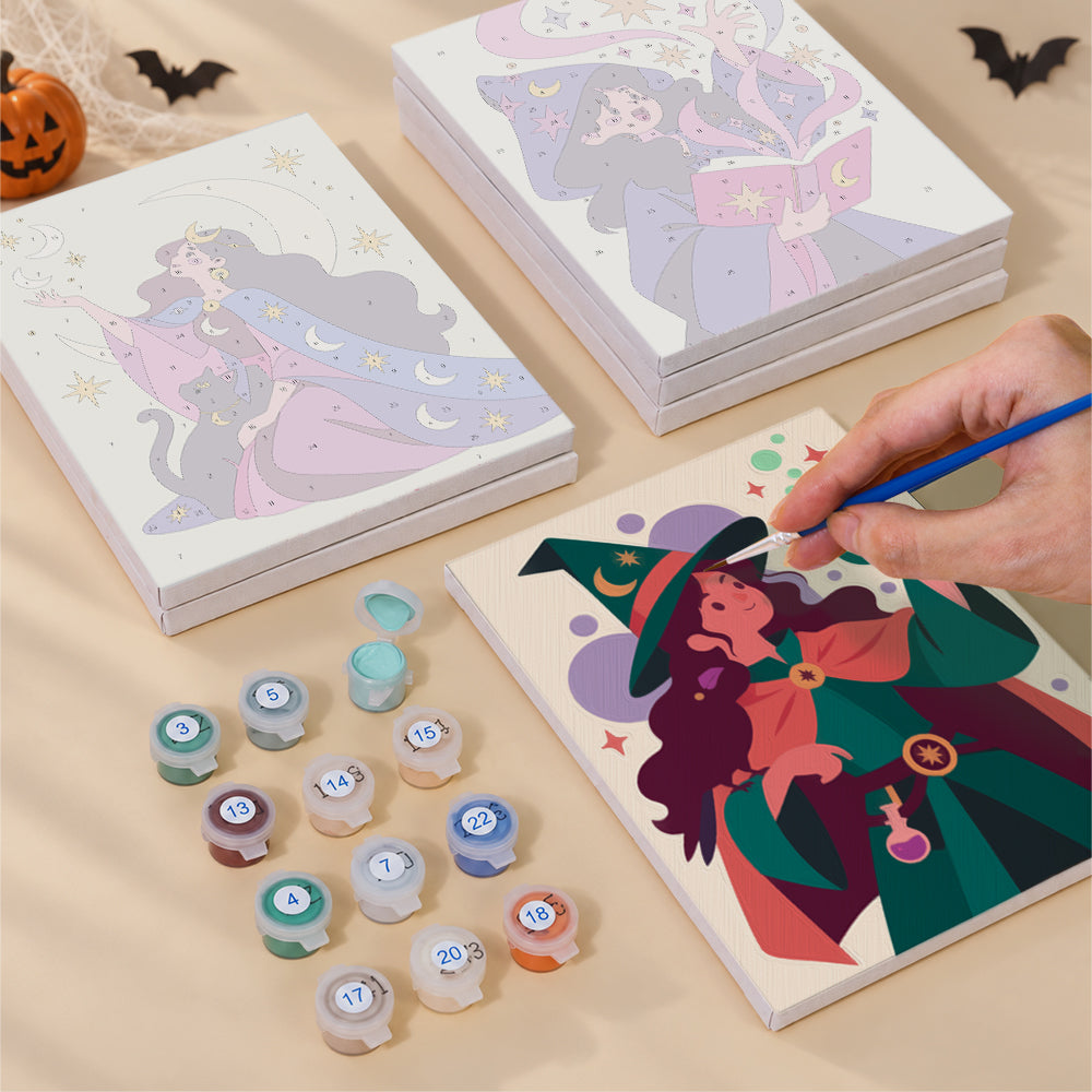 Mystical Witches and Wizards mini paint by numbers – image 4