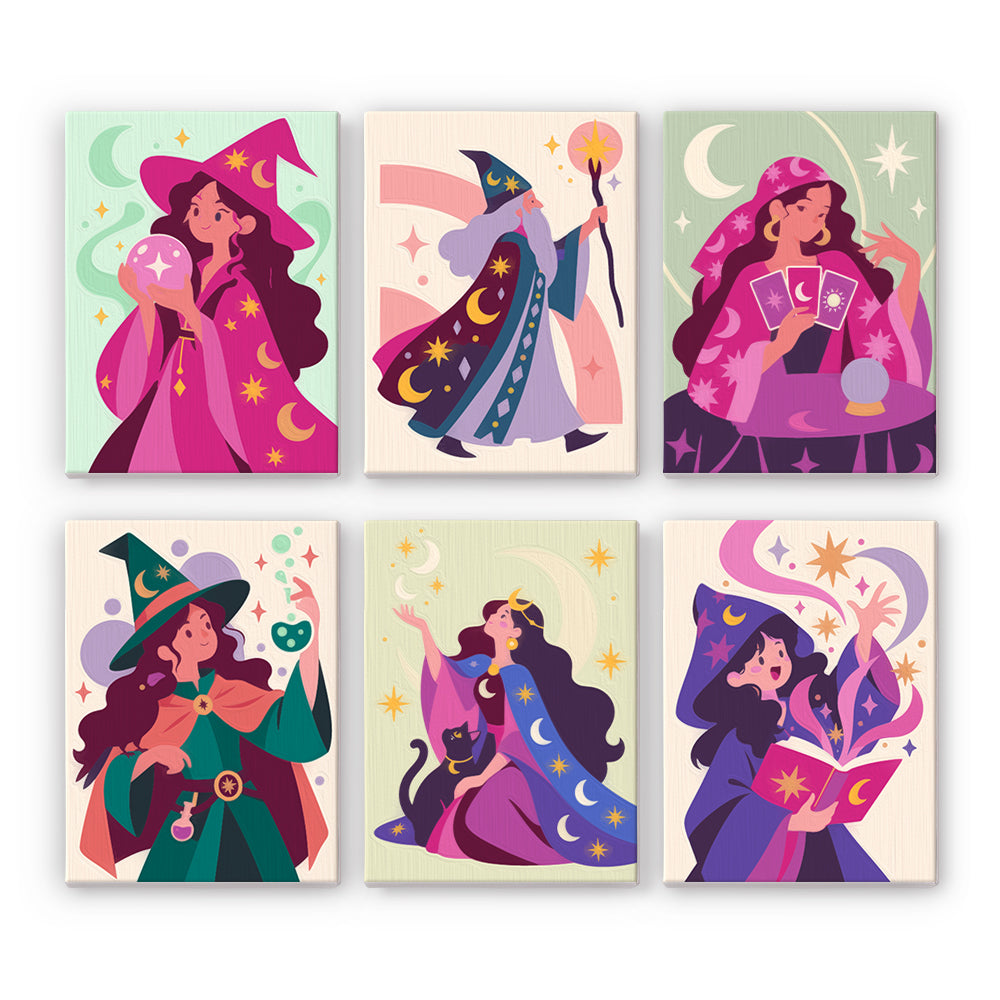 Mystical Witches and Wizards mini paint by numbers – image 7