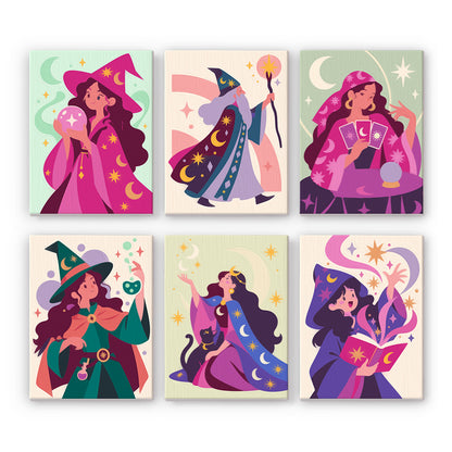 Mystical Witches and Wizards mini paint by numbers – image 7