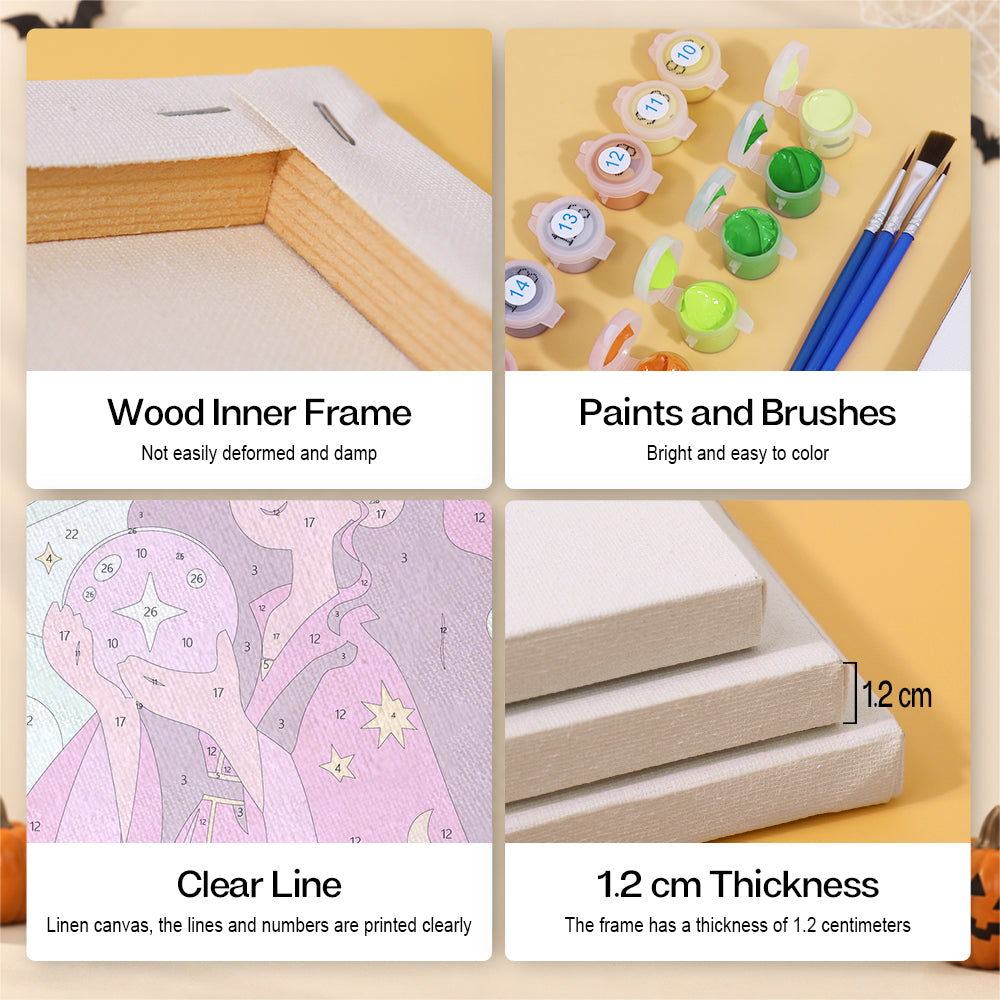 Mystical Witches and Wizards mini paint by numbers – image 9