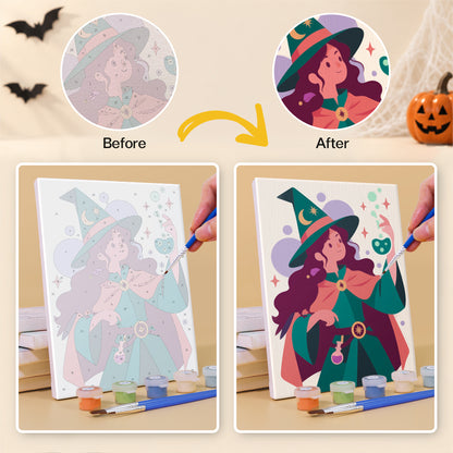 Mystical Witches and Wizards mini paint by numbers – image 10