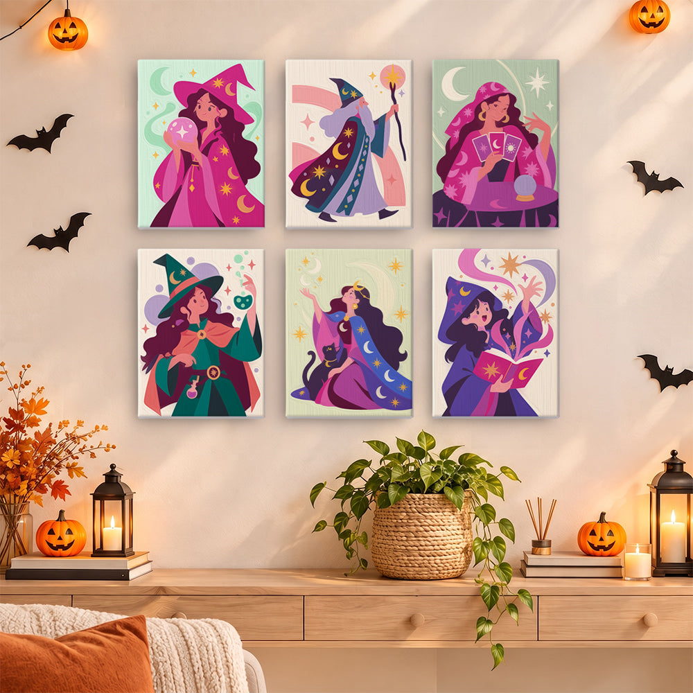 Mystical Witches and Wizards mini paint by numbers – image 14