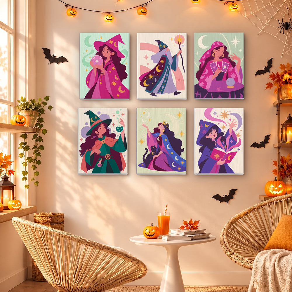 Mystical Witches and Wizards mini paint by numbers – image 16