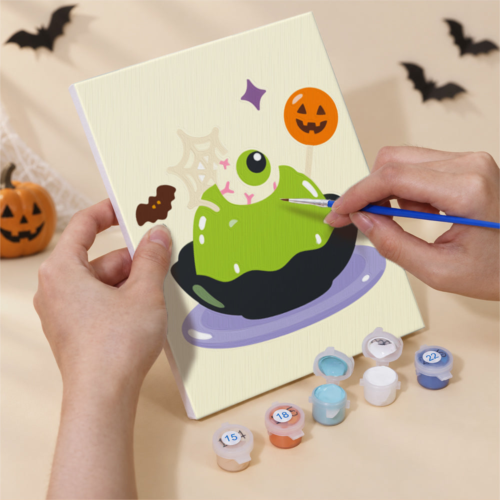 Ghost Pudding and Mummy Toast mini paint by numbers – image 5