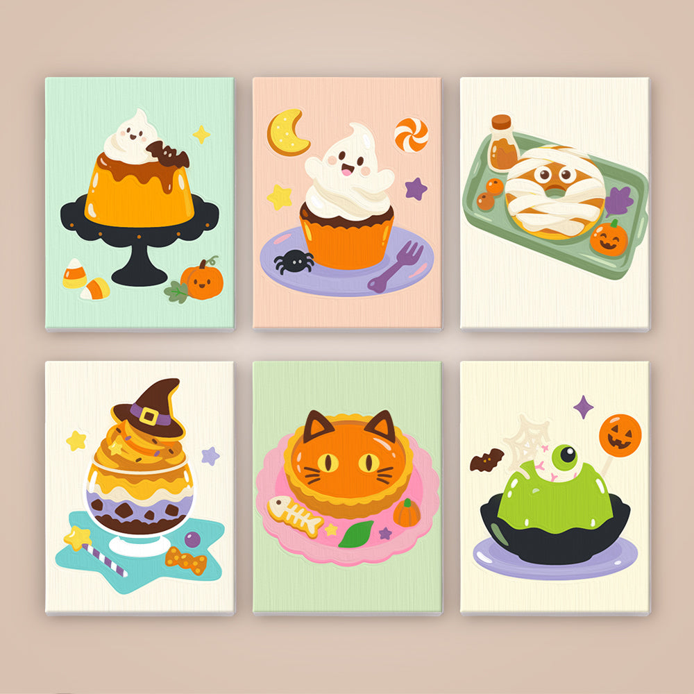 Ghost Pudding and Mummy Toast mini paint by numbers – image 8