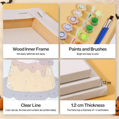 Ghost Pudding and Mummy Toast mini paint by numbers – image 9