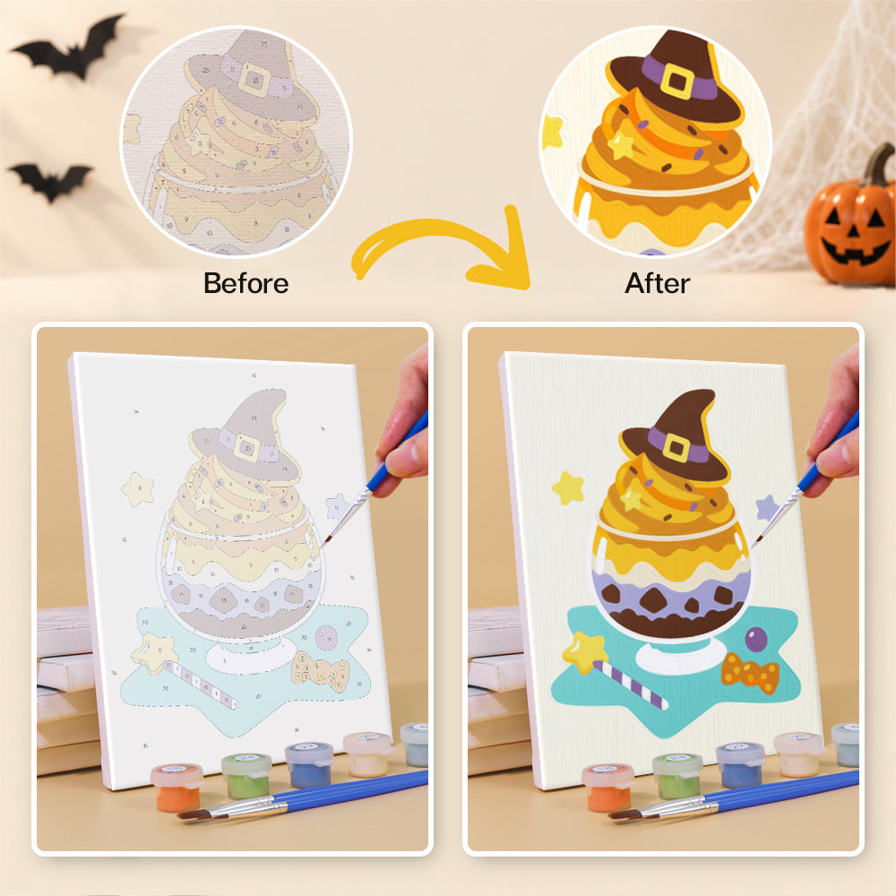 Ghost Pudding and Mummy Toast mini paint by numbers – image 10
