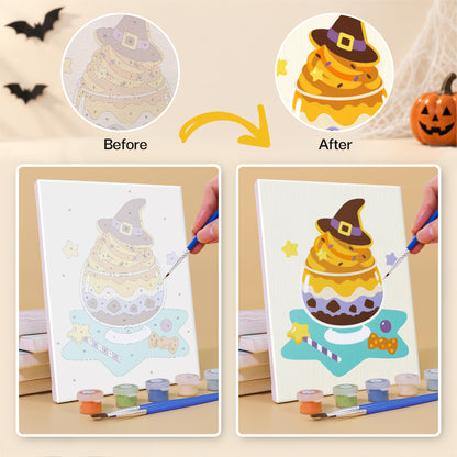 Ghost Pudding and Mummy Toast mini paint by numbers – image 10