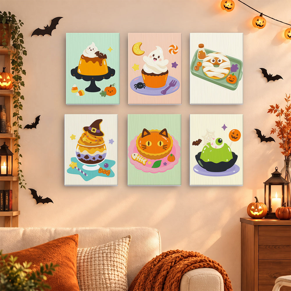Ghost Pudding and Mummy Toast mini paint by numbers – image 15