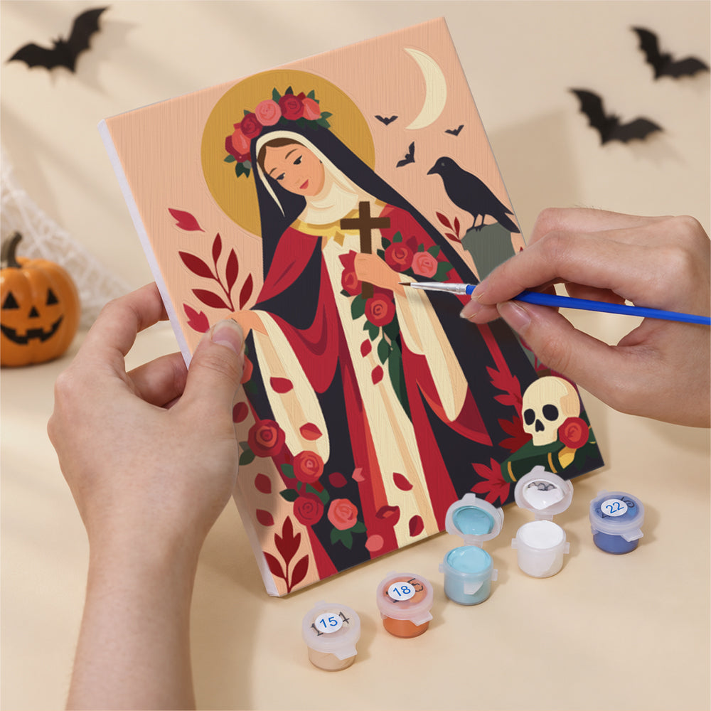 All Hallows Saints and Black Cats mini paint by numbers – image 5