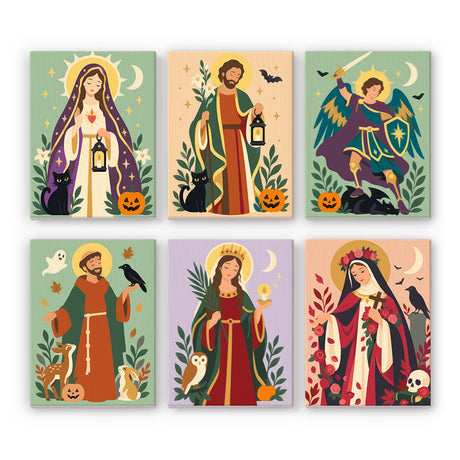 Saints and Halloween Animals mini paint by numbers – image 7