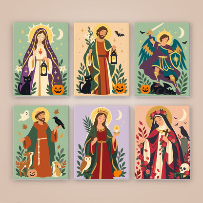 All Hallows Saints and Black Cats mini paint by numbers – image 8