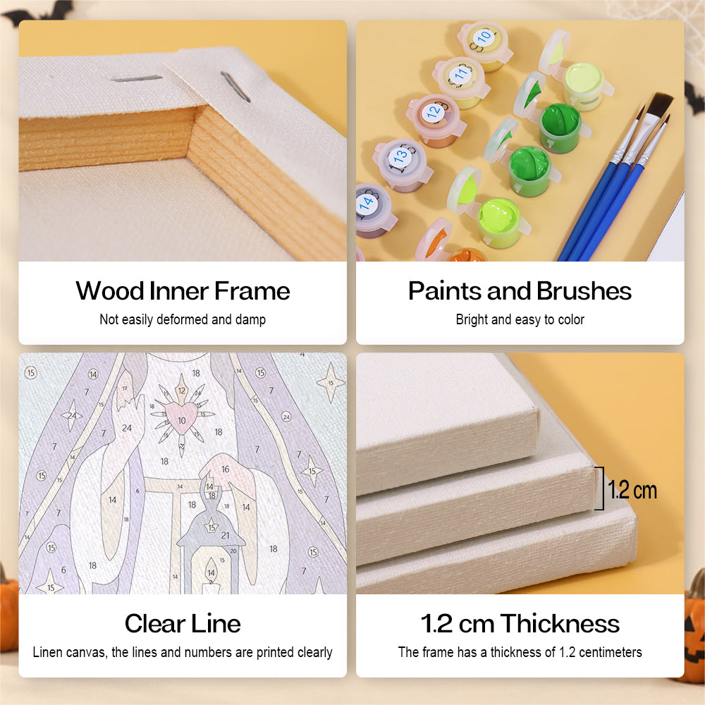 All Hallows Saints and Black Cats mini paint by numbers – image 9