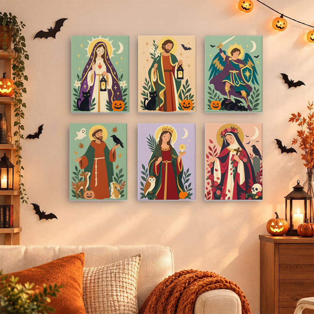 All Hallows Saints and Black Cats mini paint by numbers – image 15