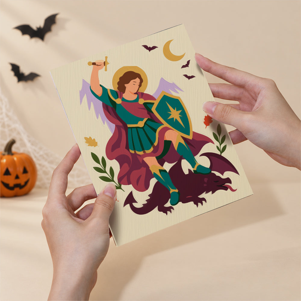 Madonna and Saints at Harvest mini paint by numbers – image 6