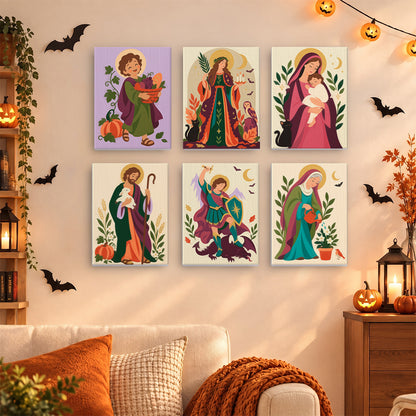 Madonna and Saints at Harvest mini paint by numbers – image 15