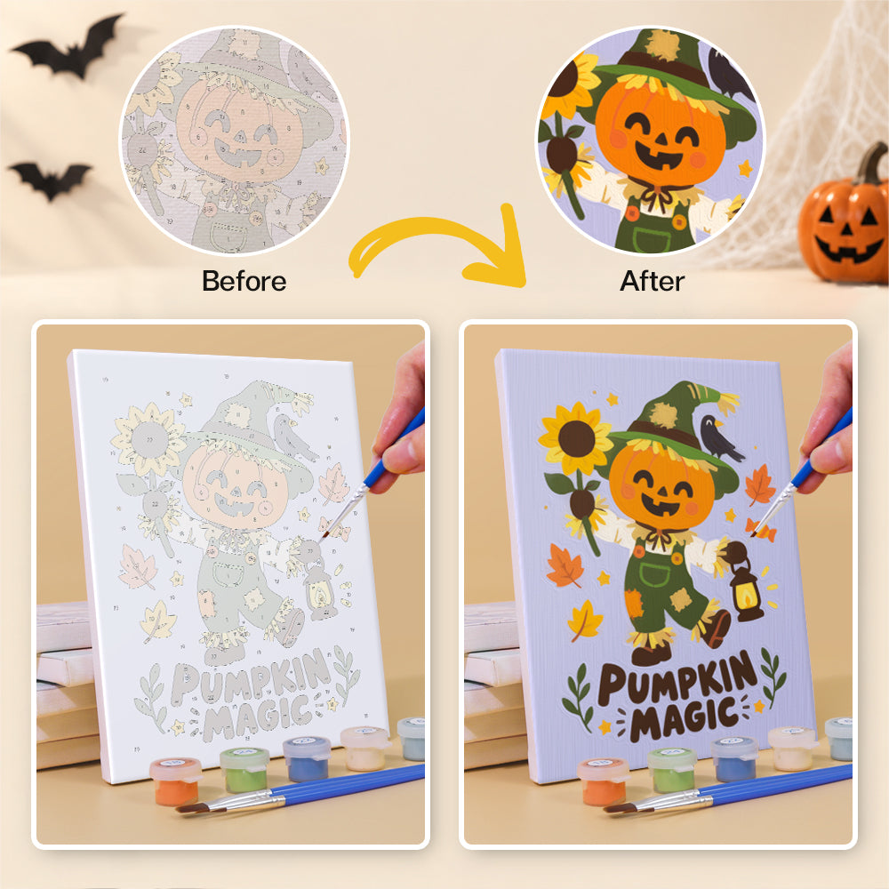 Cute Halloween Characters mini paint by numbers – image 10