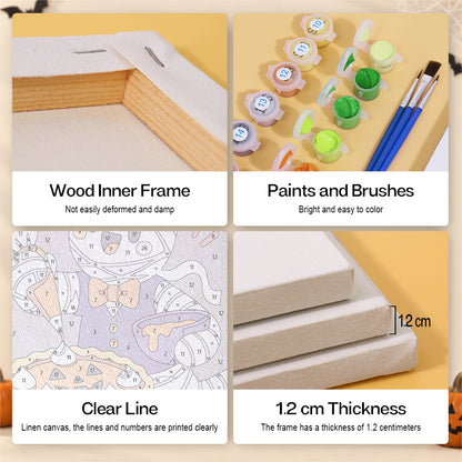 Ghost Baker and Pumpkin Painter mini paint by numbers – image 9