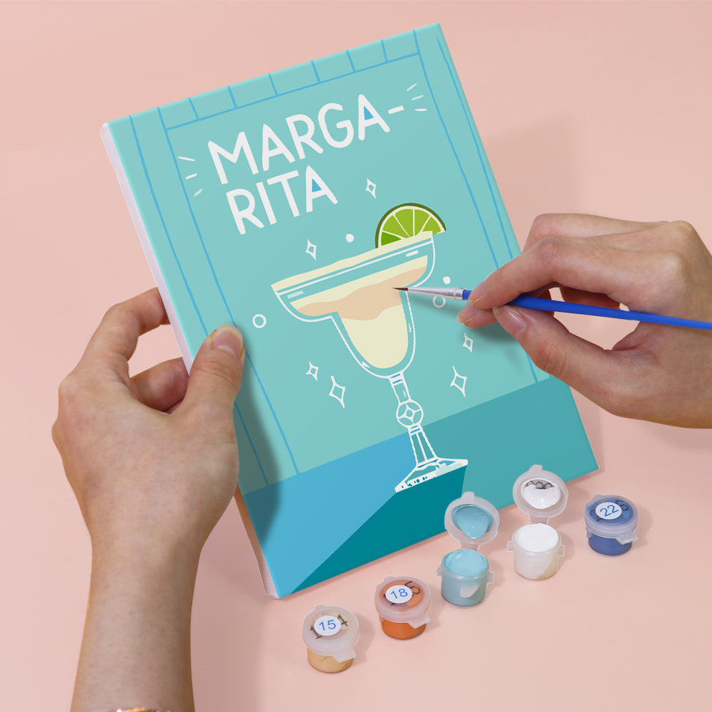 Colorful Cocktail Posters mini paint by numbers – image 5