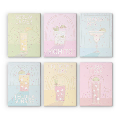Colorful Cocktail Posters mini paint by numbers – image 7