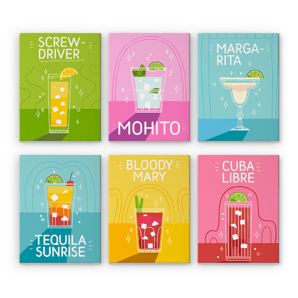 Colorful Cocktail Posters mini paint by numbers – image 9