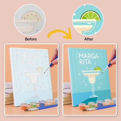 Colorful Cocktail Posters mini paint by numbers – image 11