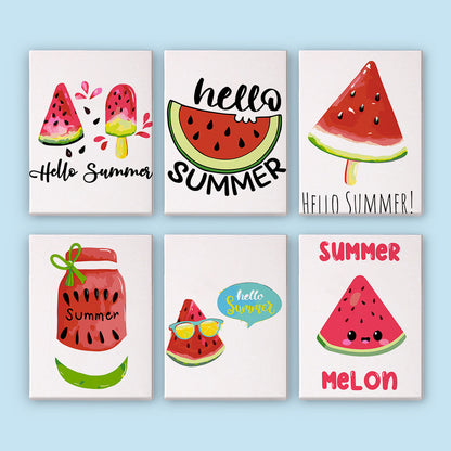 Watermelon Summer mini paint by numbers – image 9