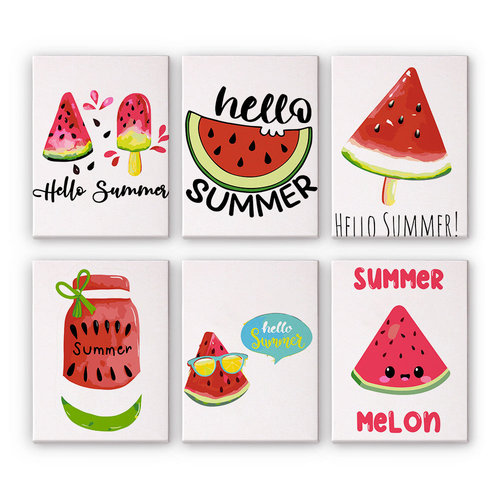 Watermelon Summer mini paint by numbers – image 10