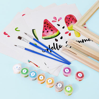 Watermelon Summer mini paint by numbers – image 13
