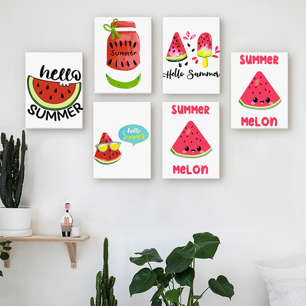 Watermelon Summer mini paint by numbers – image 20