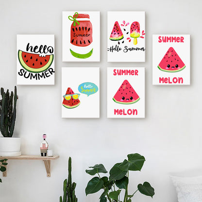 Watermelon Summer mini paint by numbers – image 20