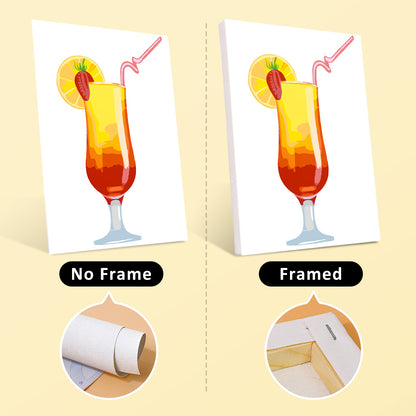Tropical Cocktail Glasses mini paint by numbers – image 14