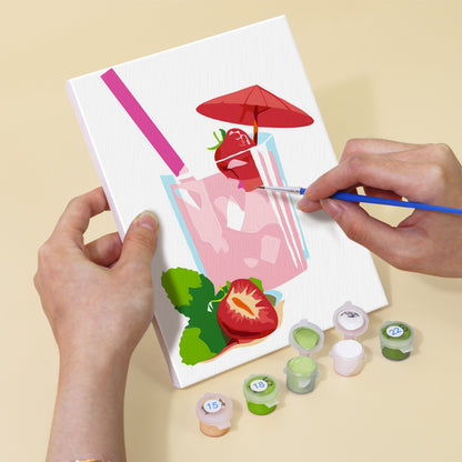 Fresh Fruit Drinks mini paint by numbers – image 5