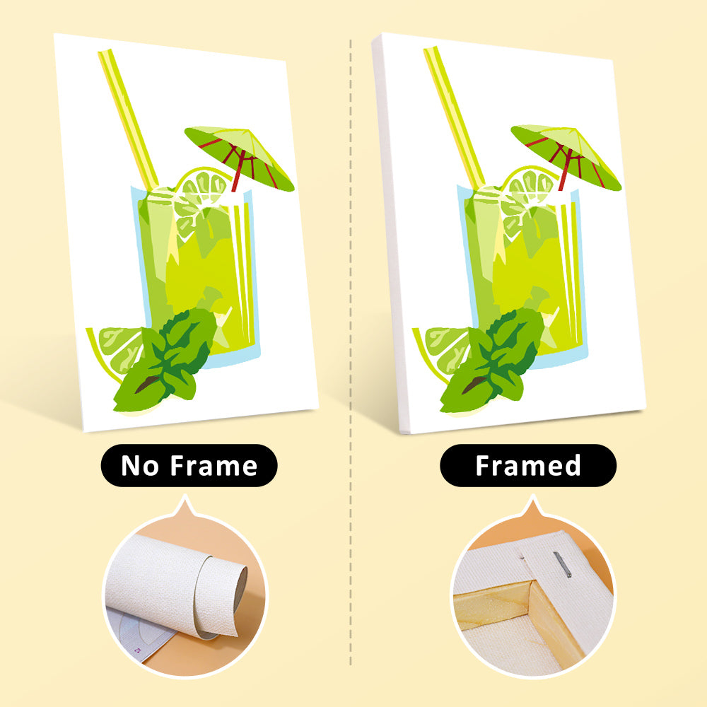 Fresh Fruit Drinks mini paint by numbers – image 12