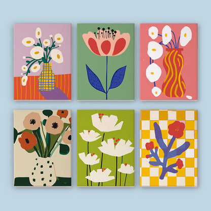 Modern Abstract Flowers mini paint by numbers – image 7
