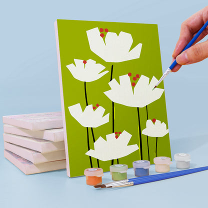 Colorful Botanical Silhouettes mini paint by numbers – image 3