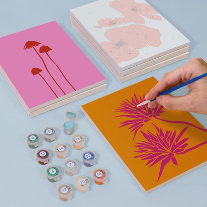Colorful Botanical Silhouettes mini paint by numbers – image 4