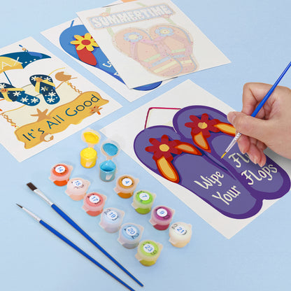 Summer Flip Flops mini paint by numbers – image 13