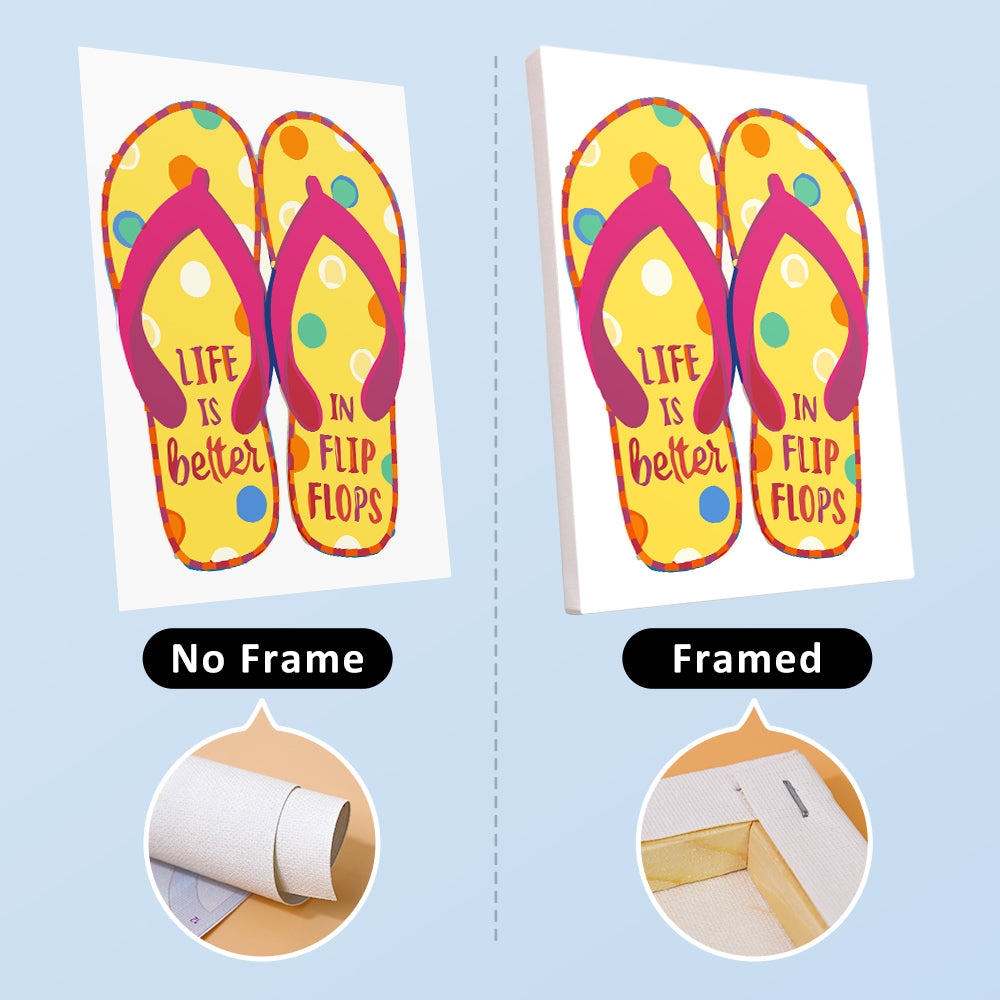 Summer Flip Flops mini paint by numbers – image 14