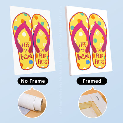 Summer Flip Flops mini paint by numbers – image 14