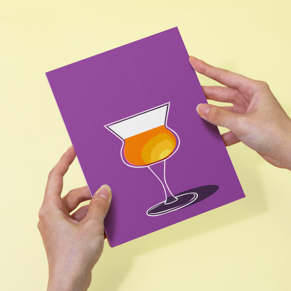 Martini Glasses on Color Blocks mini paint by numbers – image 6
