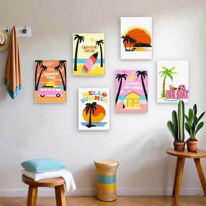 Sunset Palms and Surf Van mini paint by numbers – image 19