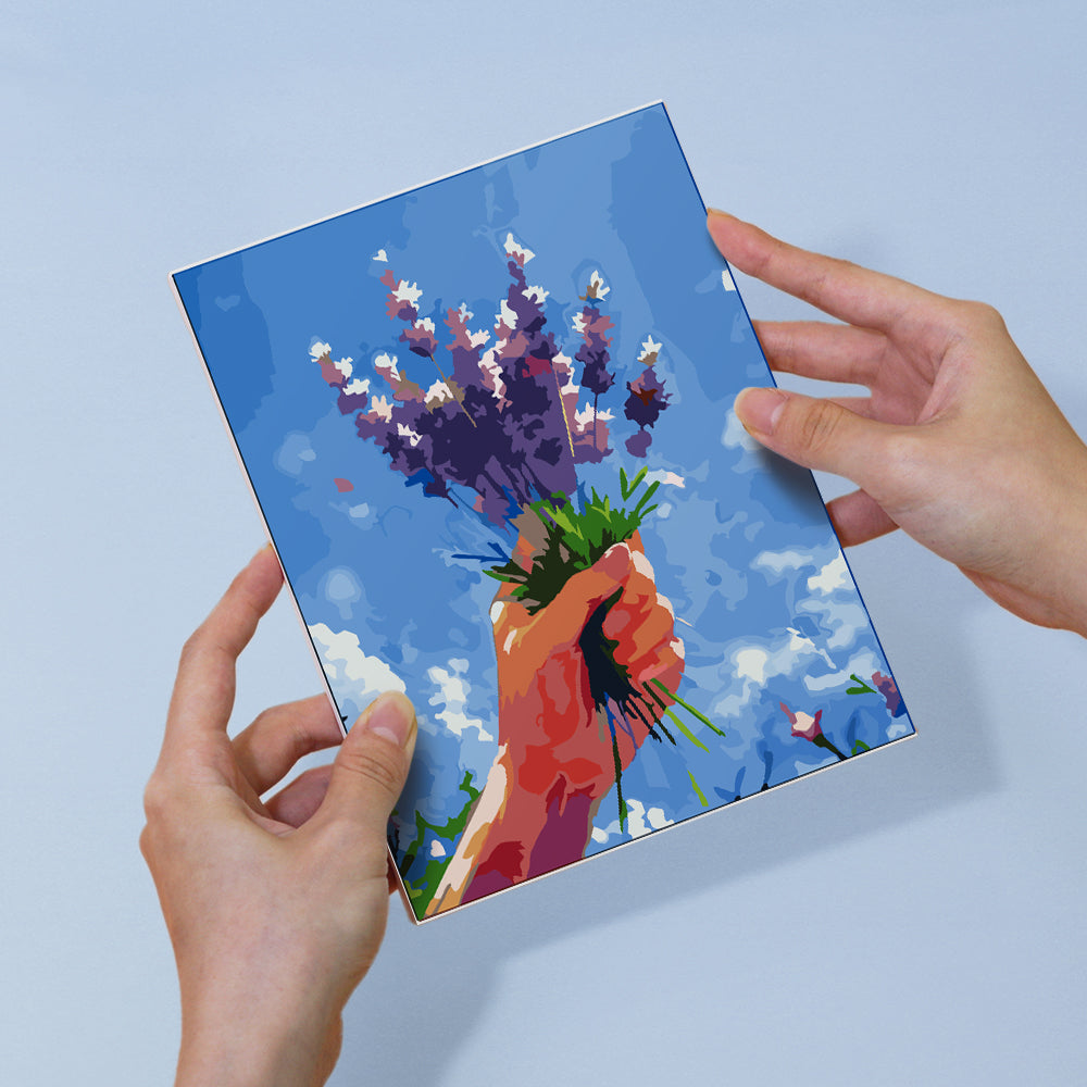 Flower Bouquets Under Blue Skies mini paint by numbers – image 6