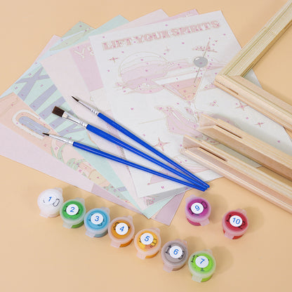 Ros茅 and Cocktail Posters mini paint by numbers – image 10